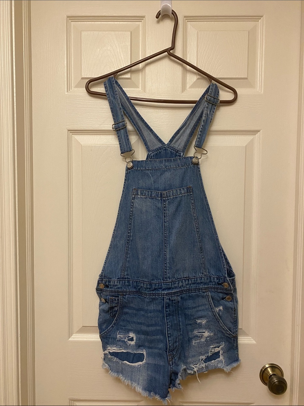 American Eagle Distressed Denim Shortall M